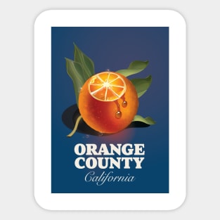 Orange County California travel poster Sticker